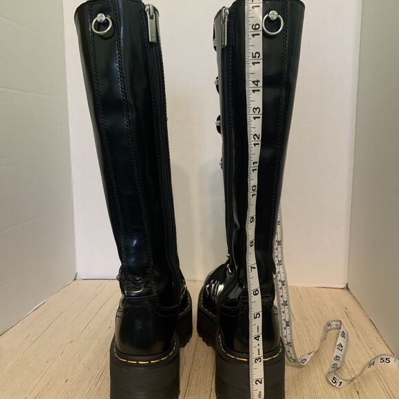 Dr. Martens Women's 1B60 MAX LTT Knee High Platform Black US 7 RARE Goth/Grunge - Picture 15 of 16